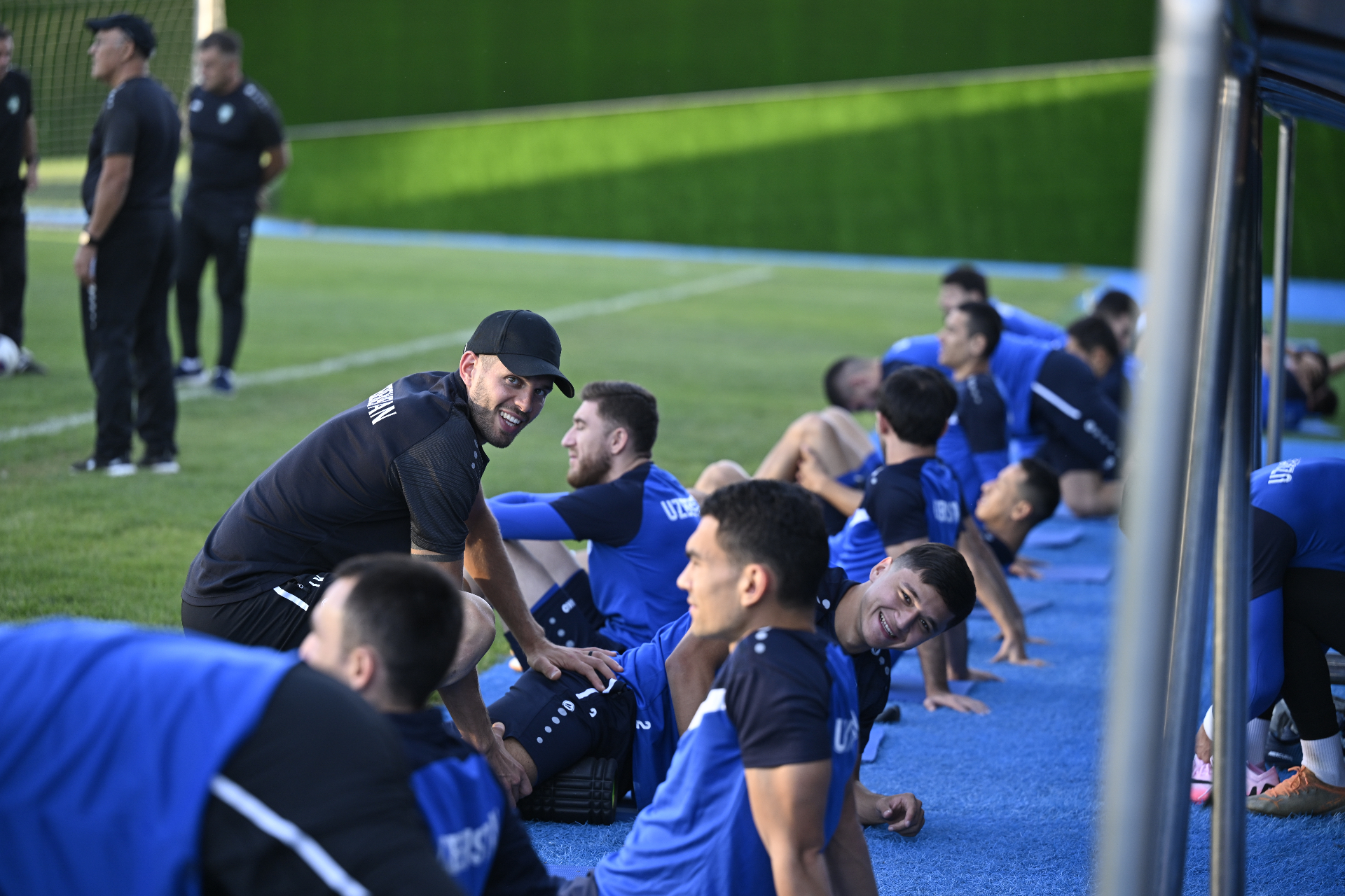 Ian working with the Uzbekistan National Team